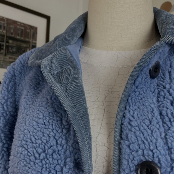 Alex Mill Blue Sherpa Work Jacket Medium - Picture 8 of 12